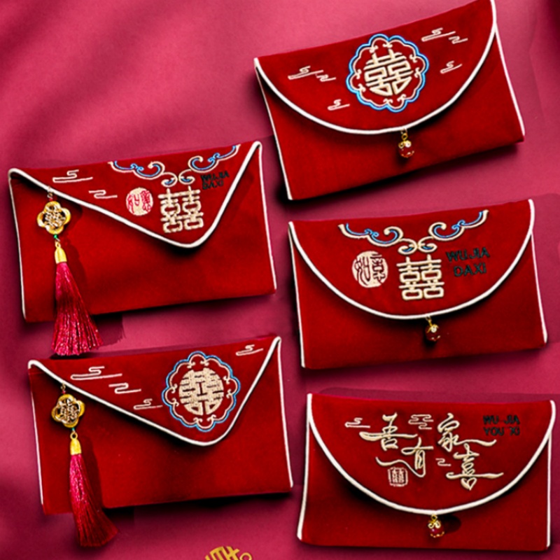 Wedding Envelopes - 1 unidade de envelope vermelho para