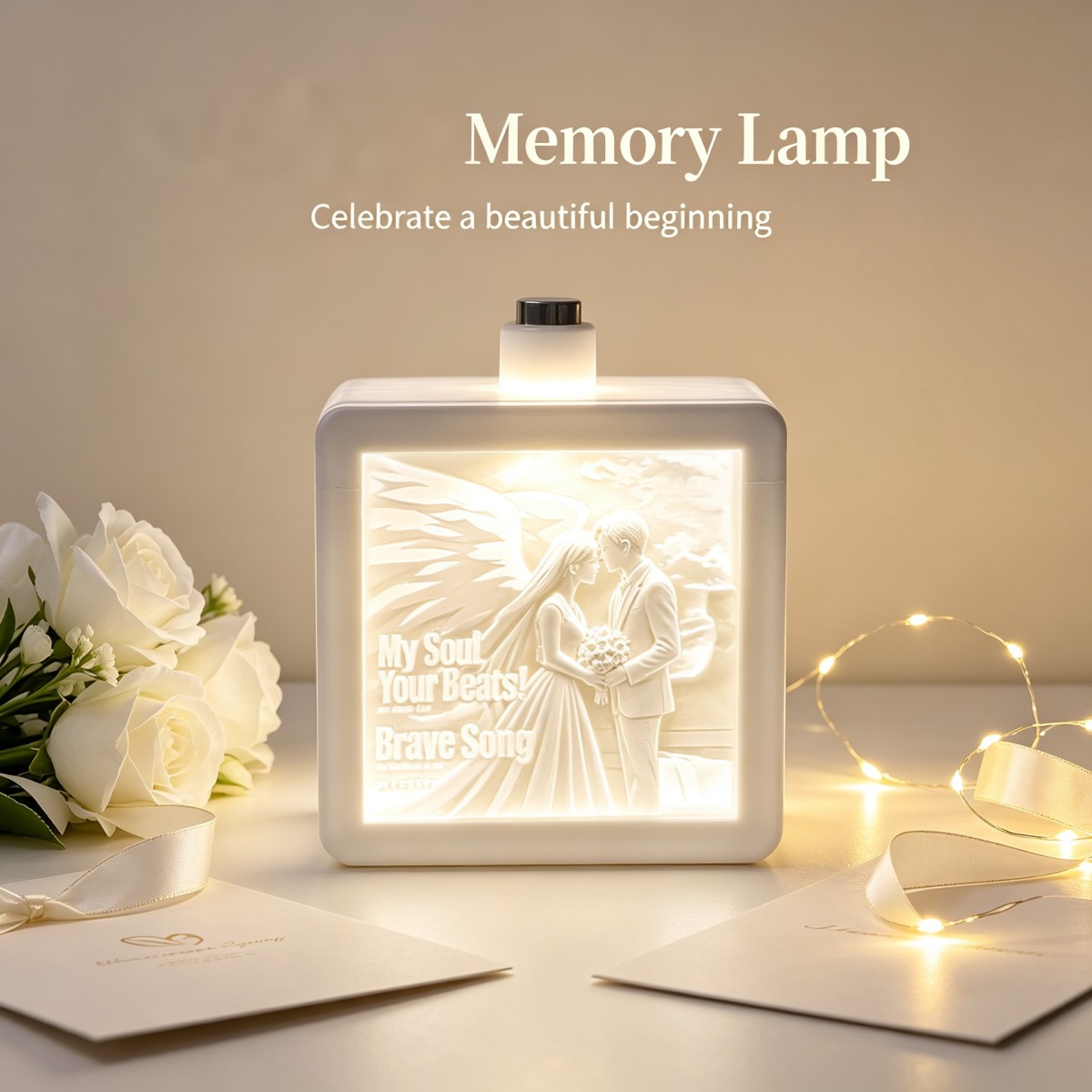 Wedding Led - Luminária LED Personalizada com Foto em