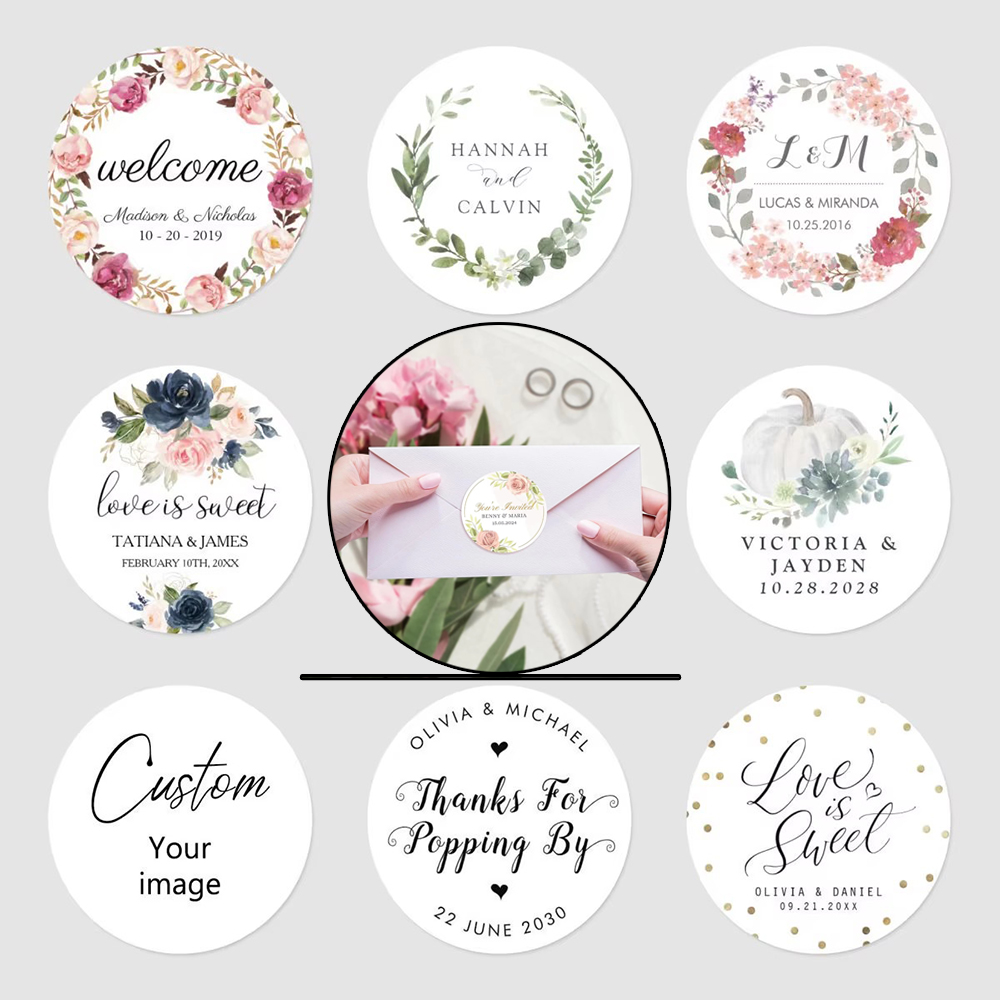 Wedding Supply In Bulk - Adesivos Personalizados para Casamentos, Aniversários, Batizados