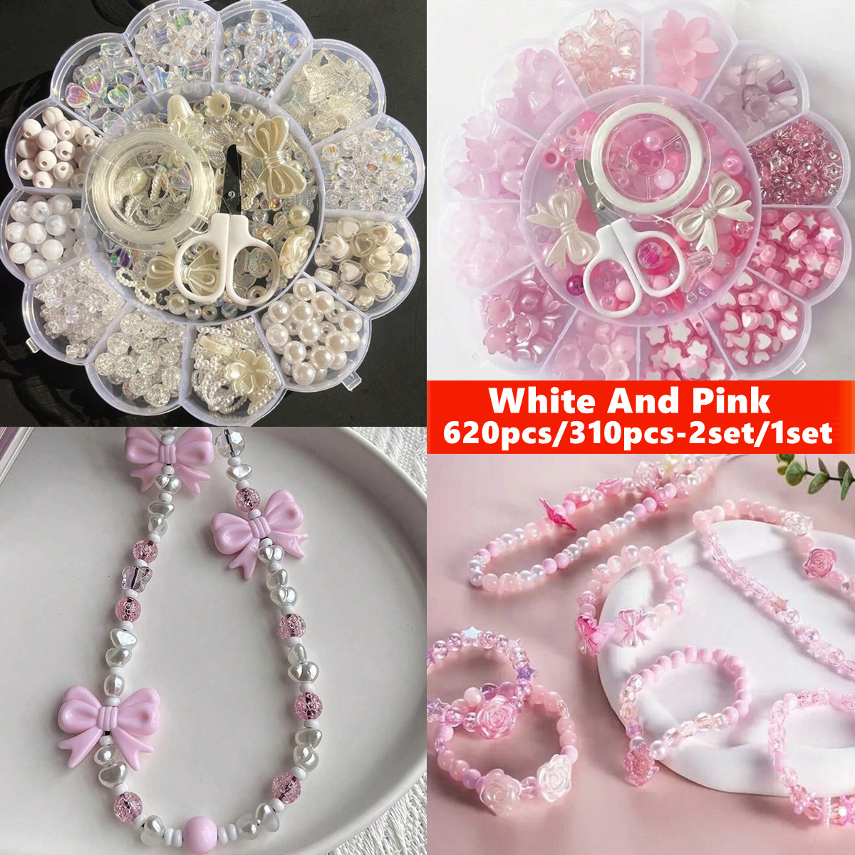 Wedding Packaging - 2 Conjuntos/1 Conjunto de Contas Soltas