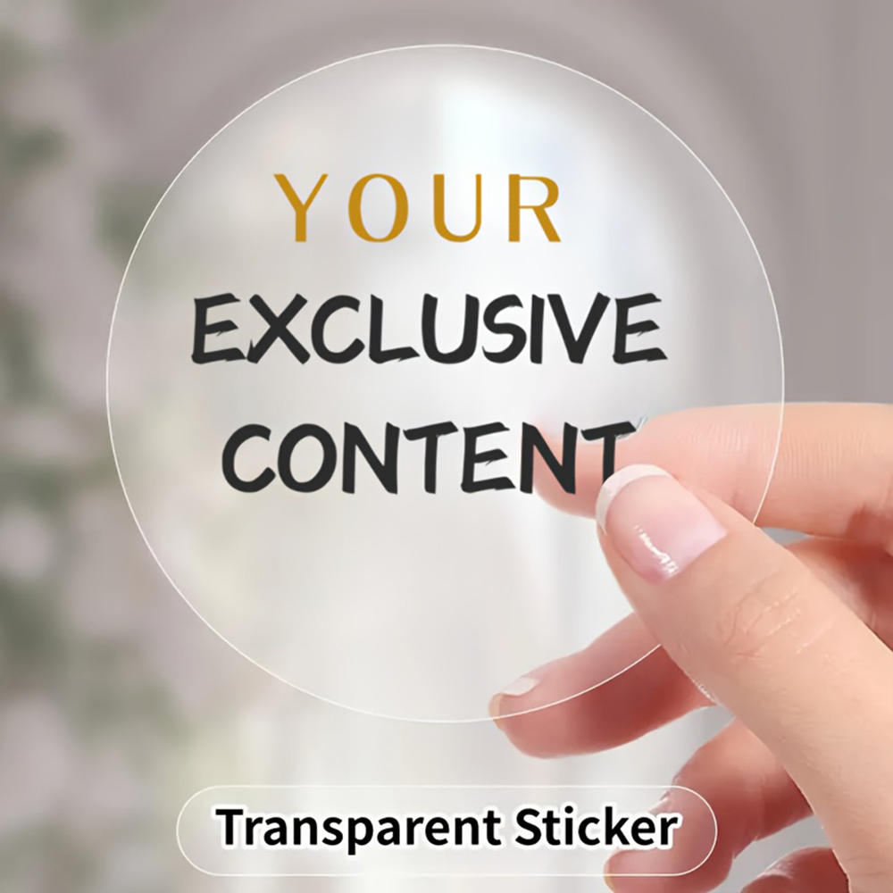 Wedding Supply In Bulk - Adesivos Redondos Transparentes Personalizados para Casamentos,