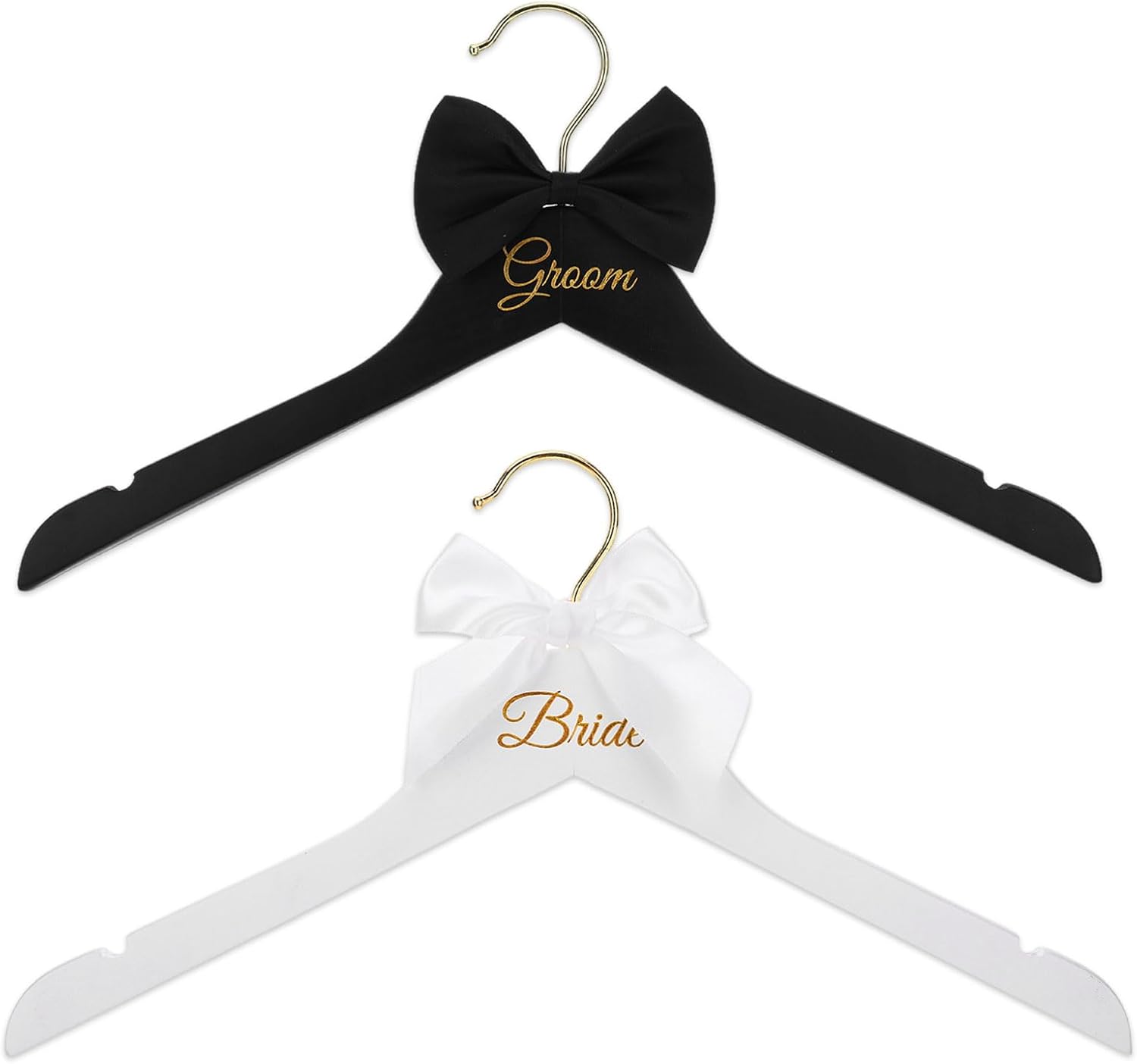 Suit Supply Wedding Party - Conjunto de 2 cabides de madeira