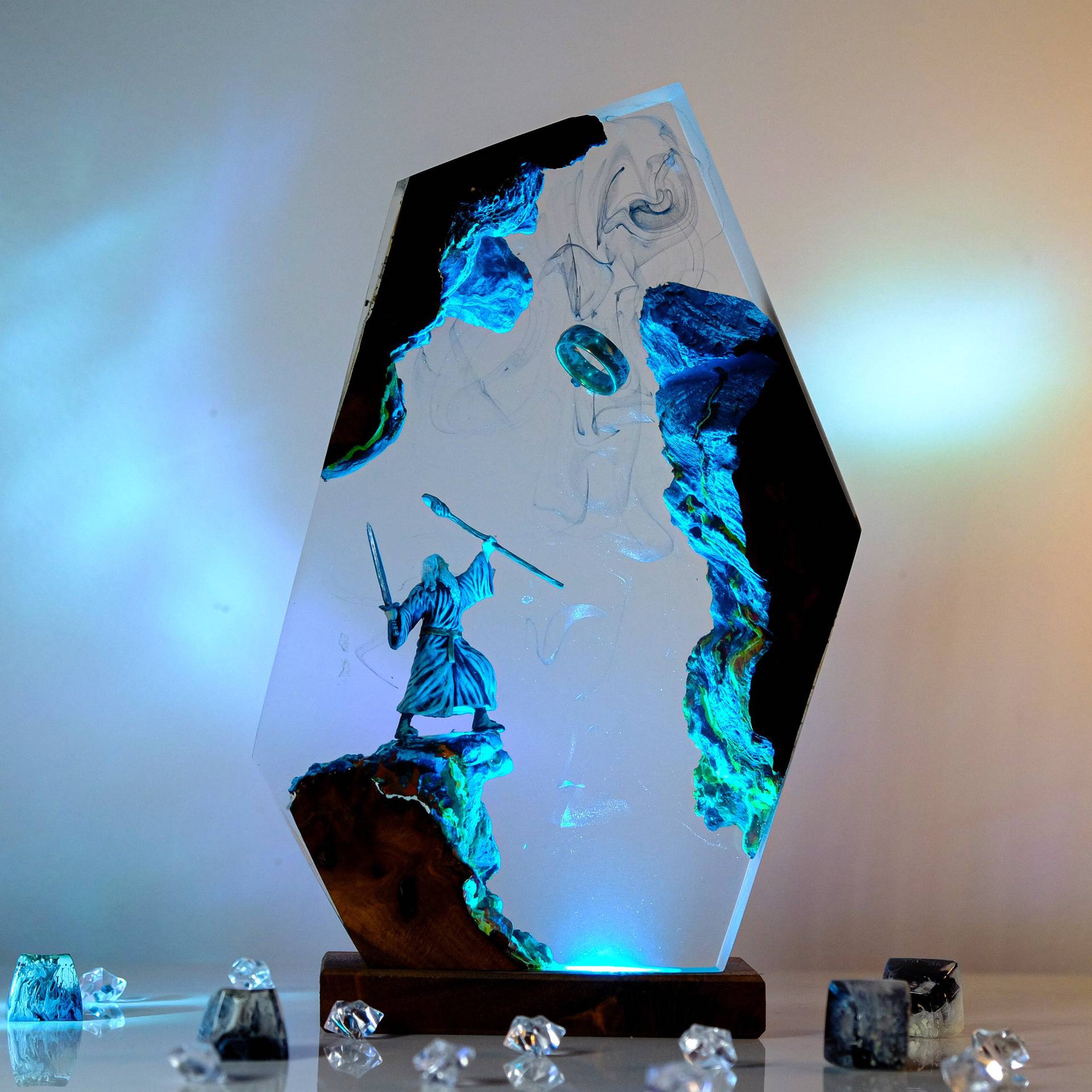 Wedding Led - Luminária de Resina com Figura de