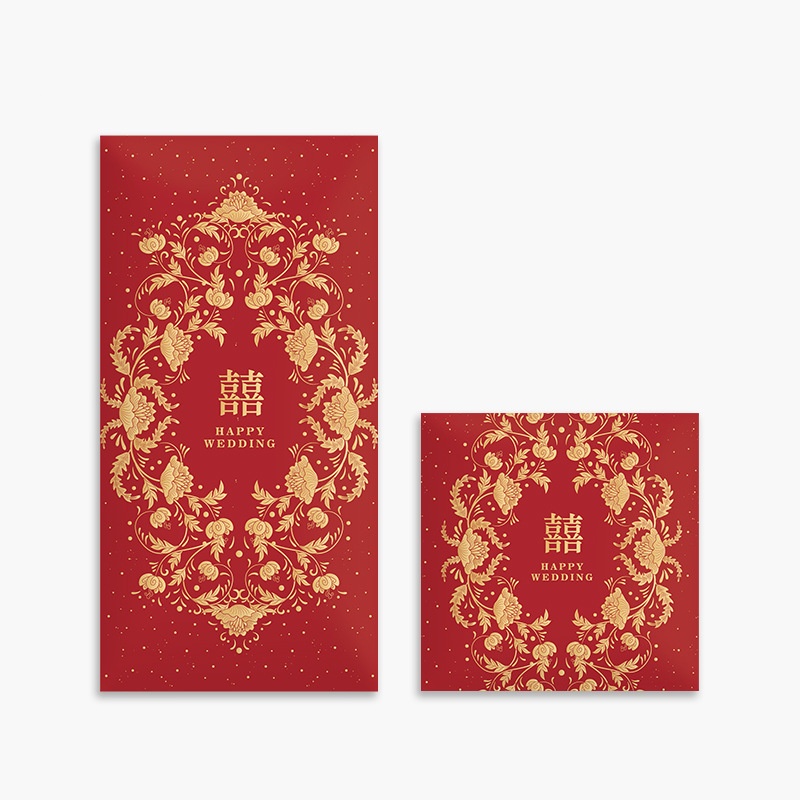 Wedding Envelopes - 10 Envelopes Vermelhos Tradicionais para Casamento