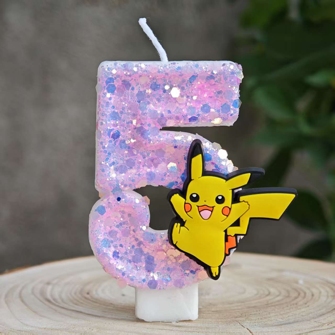 Unity Candle Set - Pikachu pokémon velas 0-9 número decoração
