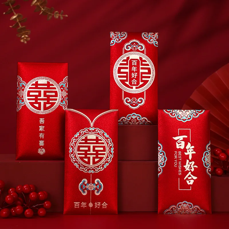 Wedding Envelopes - 12/6 pçs novo estilo chinês criativo