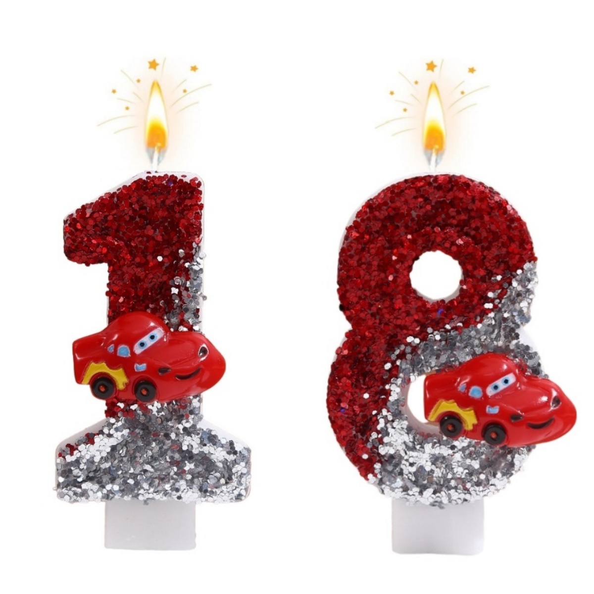 Unity Candle Set - Novas Velas de Aniversário com Números