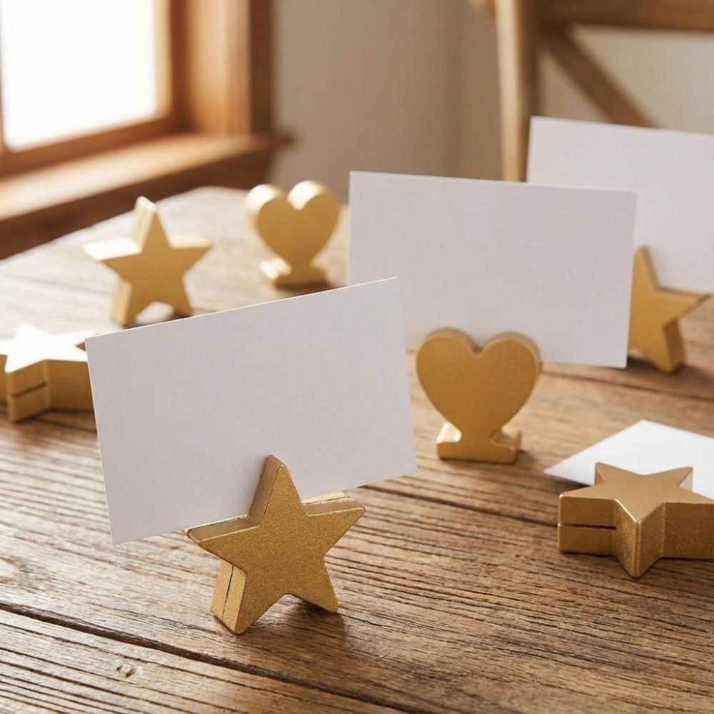 12 Peças Suportes para Cartões - Table Number Gold avaliação e preço