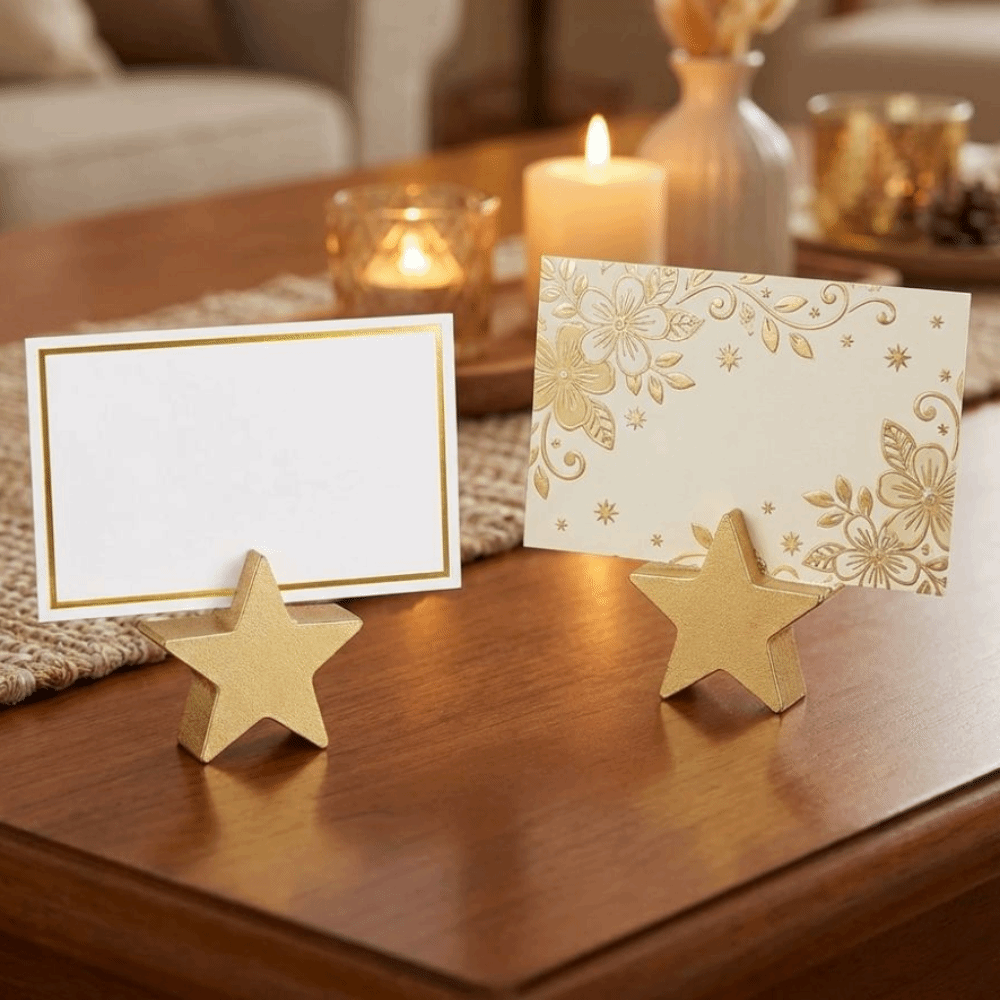 12 Peças Suportes para Cartões - Table Number Gold avaliação e preço