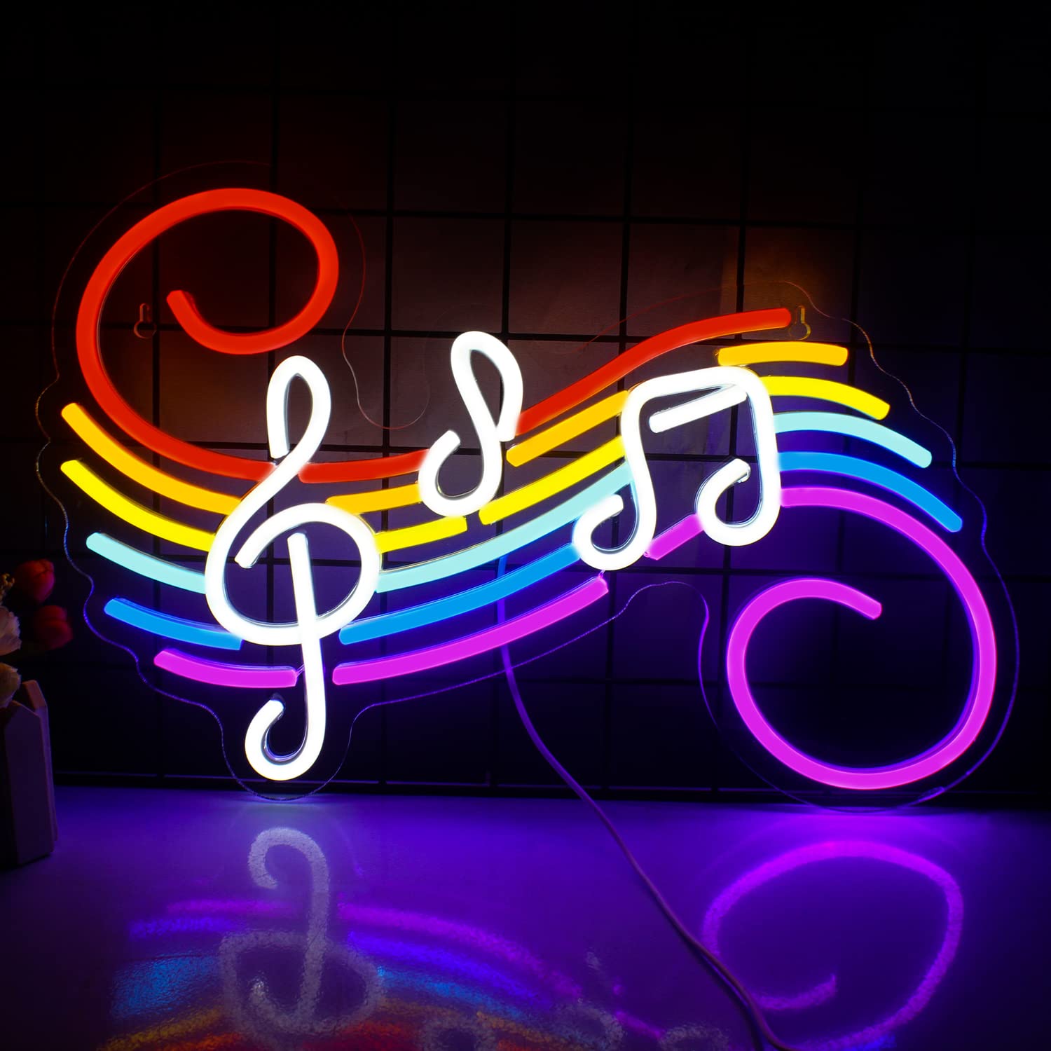 Letreiro Neon de Notas Musicai - Wedding Led avaliação e preço