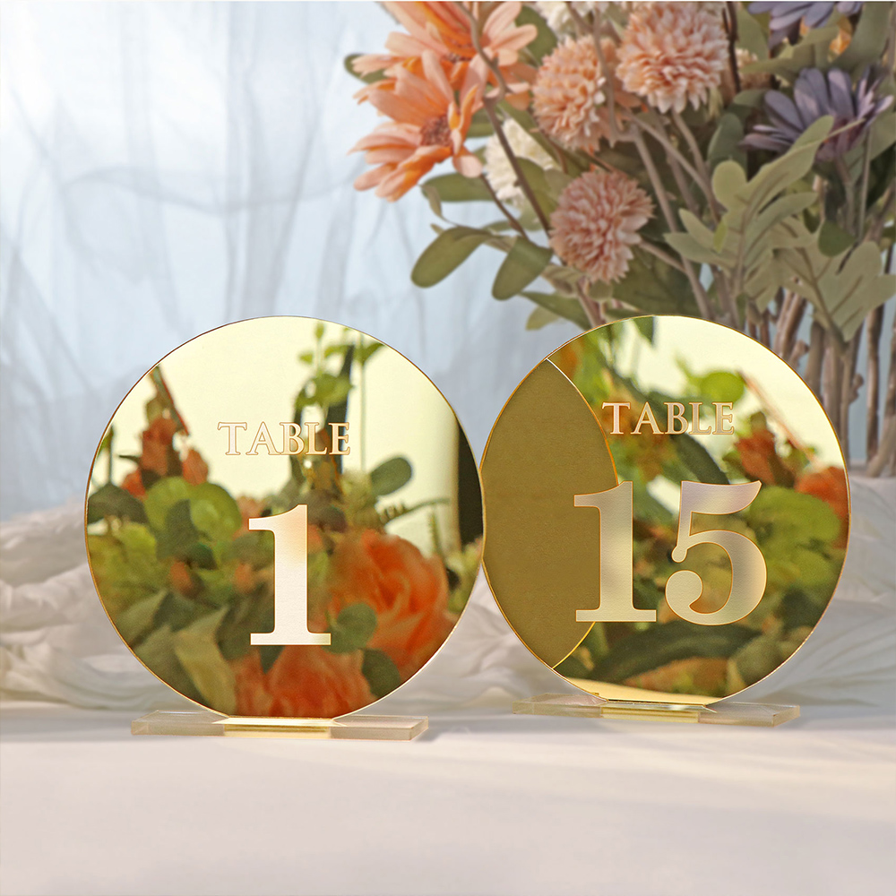 Sinal De Número De Mesa De Cas - Table Number Gold avaliação e preço