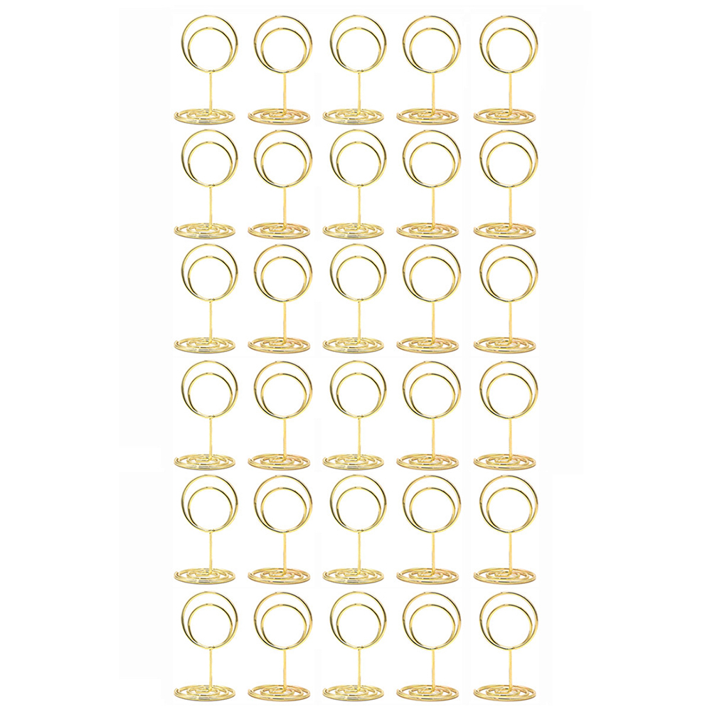 Pacote com 30 Suportes de Cart - Table Number Gold avaliação e preço