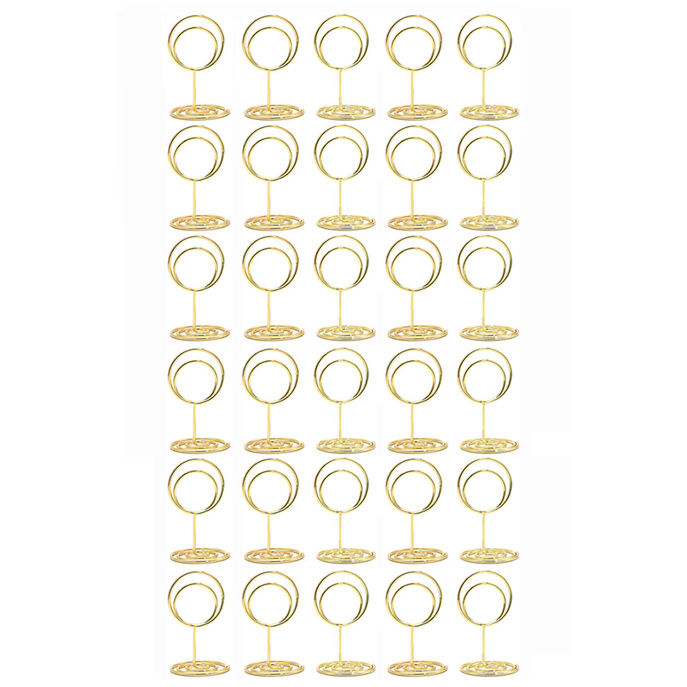 Pacote com 30 Suportes de Cart - Table Number Gold avaliação e preço