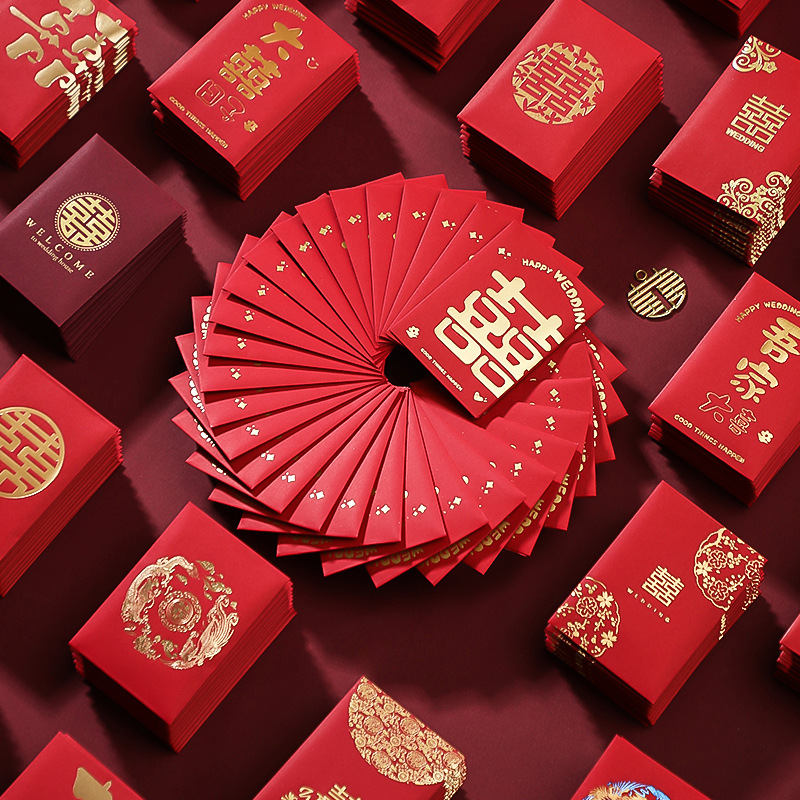 Ano novo chinês Envelopes verm - Wedding Envelopes avaliação e preço