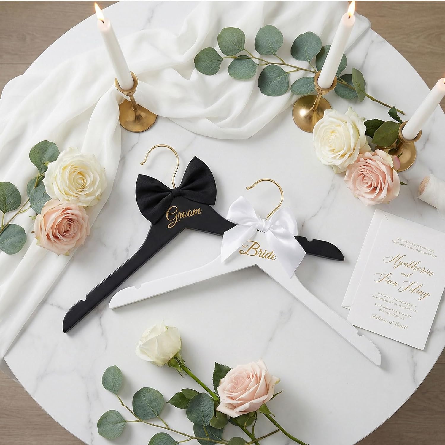 Conjunto de 2 cabides de madei - Suit Supply Wedding Party avaliação e preço