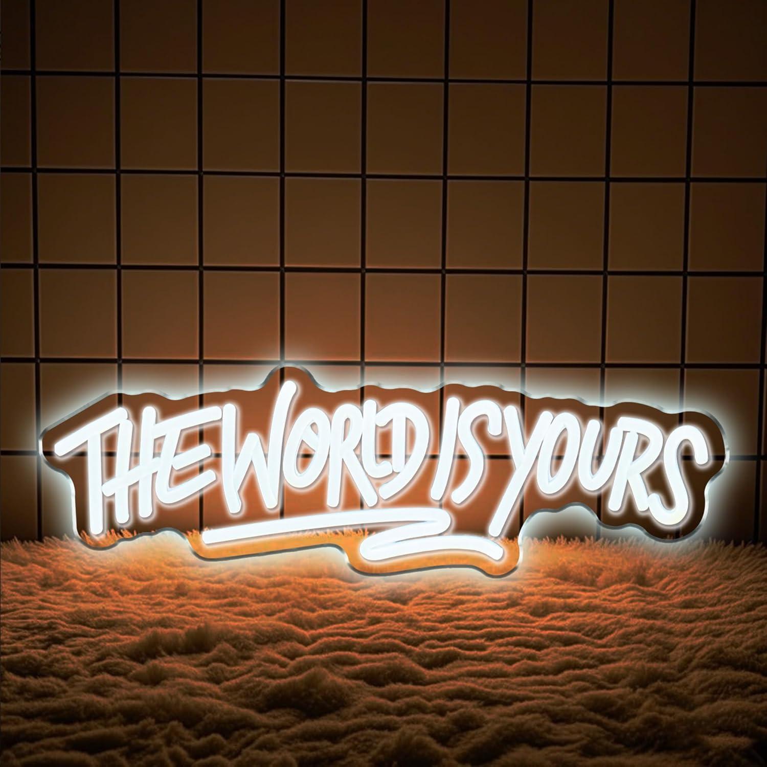 Letreiro Neon 'The World is Yo - Wedding Led avaliação e preço