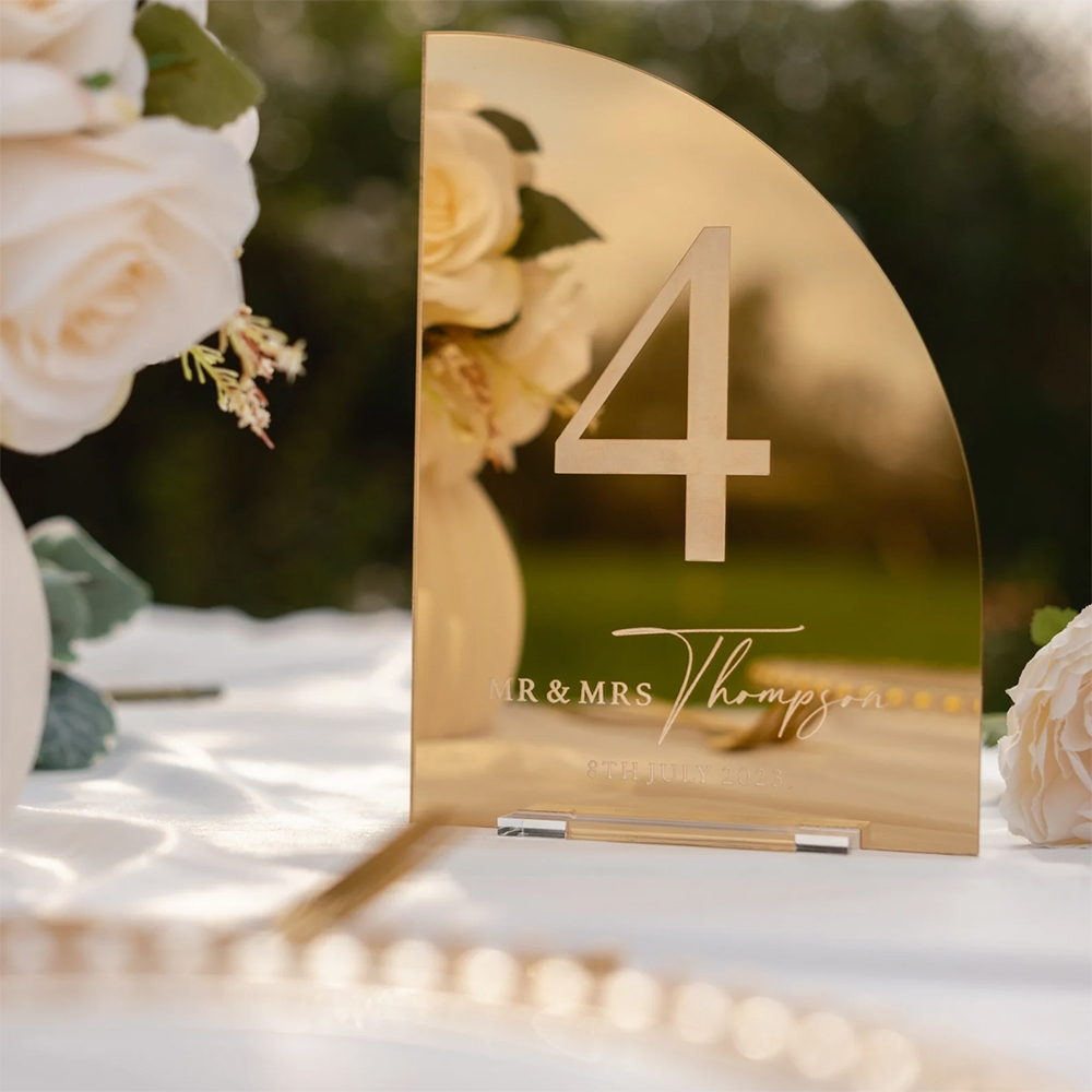 Placa de Bar Personalizada par - Table Number Gold avaliação e preço