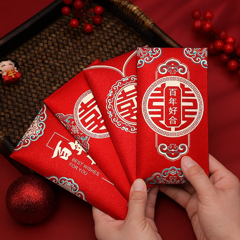12/6 pçs novo estilo chinês cr - Wedding Envelopes avaliação e preço