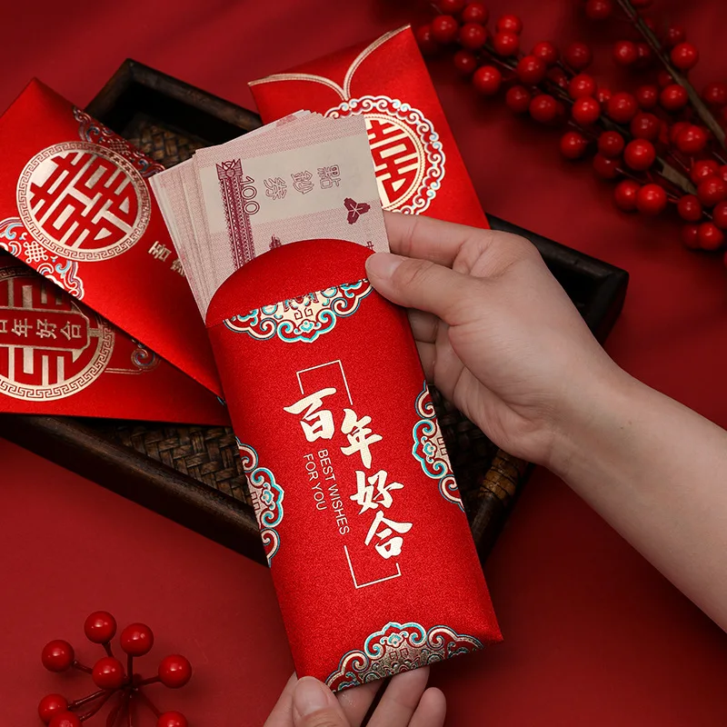 12/6 pçs novo estilo chinês cr - Wedding Envelopes avaliação e preço