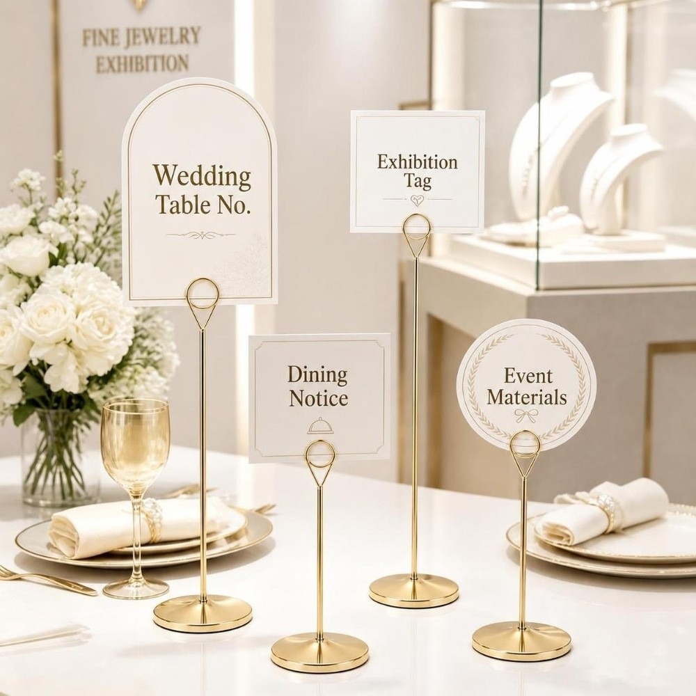 Suporte de Mesa Portátil de Me - Table Number Gold avaliação e preço