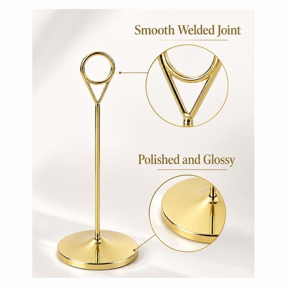 Suporte de Mesa Portátil de Me - Table Number Gold avaliação e preço
