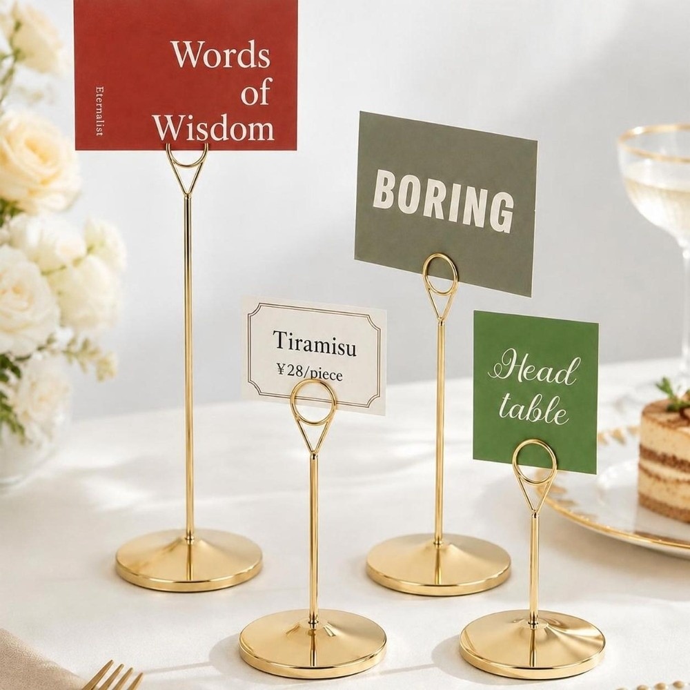 Suporte de Mesa Portátil de Me - Table Number Gold avaliação e preço